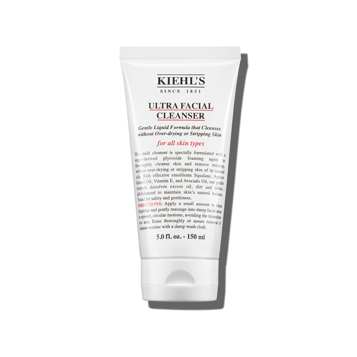 Kiehl's Ultra Facial Cleanser, Lightweight Foamy Facial Cleanser, Enriched Formula that Replenishes Skin Barrier, Gently Exfoliates and Moisturizes, Suitable for All Skin Types, Paraben Free Kiehl's Ultra Facial Cleanser, Lightweight Foamy Facial Cleanser, Enriched Formula that Replenishes Skin Barrier, Gently Exfoliates and Moisturizes, Suitable for All Skin Types, Paraben Free