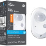 GE CYNC Wireless Smart Motion Sensor, Battery-Powered, Bluetooth Motion Sensor with Ambient Light Detection, Works with CYNC Smart Plugs, Switches and Bulbs, White
