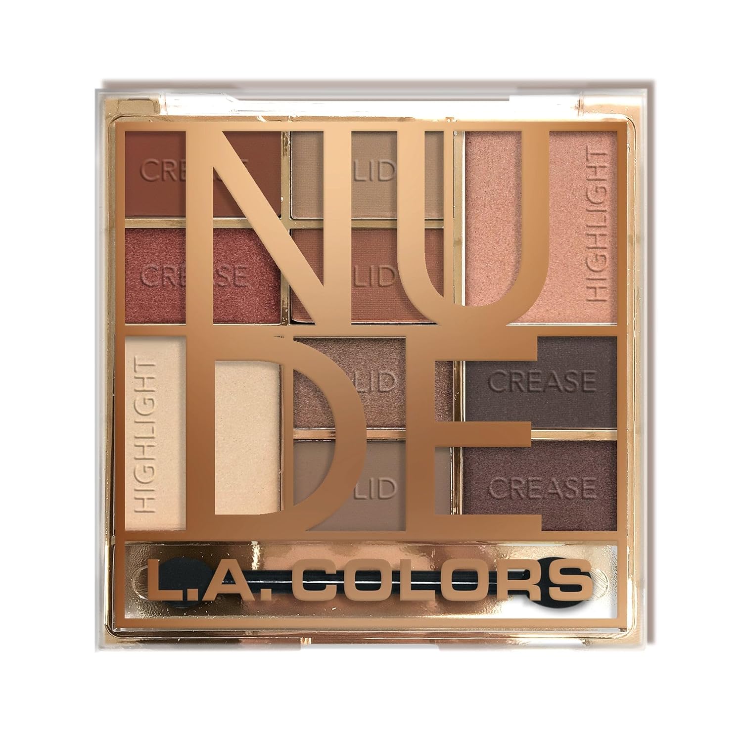 L.A. COLORS Color Block 10 Color Eyeshadow Palette, Nude CES135A L.A. COLORS Color Block 10 Color Eyeshadow Palette, Nude CES135A