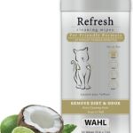 Wahl USA Cat Refresh Cleaning Wipes with Oatmeal Formula to Refresh and Clean Dirty Cats - 50 Count - 820017-500