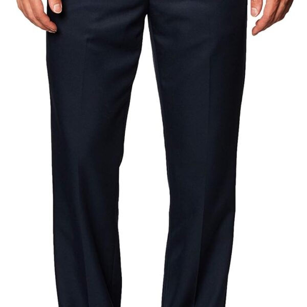 Amazon Essentials Men's Classic-Fit Expandable-Waist Flat-Front Dress Pants