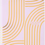 Five Star Composition Book, College Ruled Paper, 7-1/2" x 9-3/4", 80 Sheets, Hardcover, Lilac and Metallic Gold Arches (850111F-AMZ)