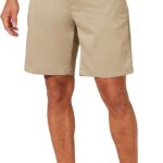 Amazon Essentials Men's Classic-Fit 9" Inseam Moisture-Wicking Stretch Golf Shorts with Active Waistband, Functional Pockets (Available in Big & Tall)