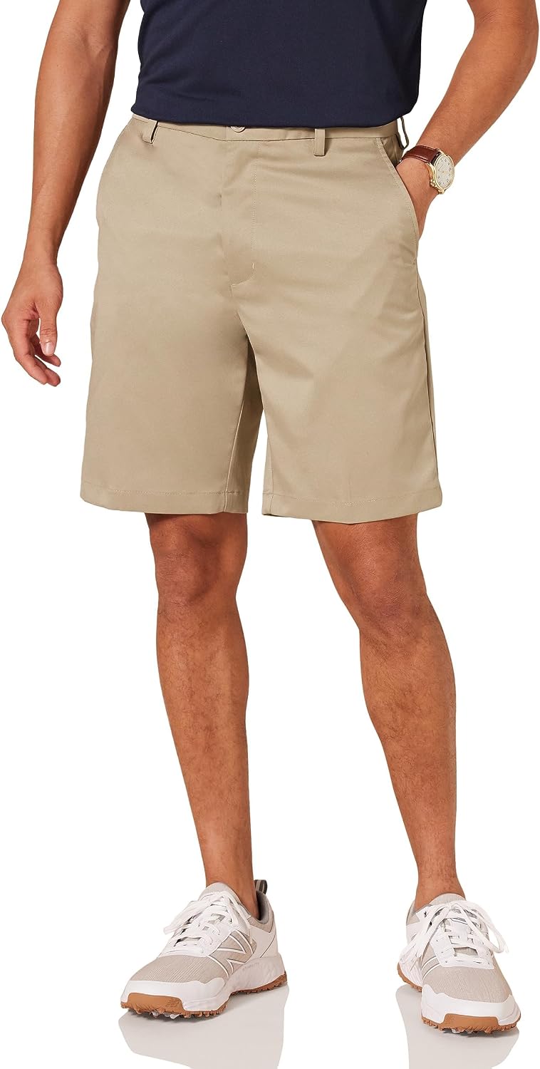 Amazon Essentials Men's Classic-Fit 9" Inseam Moisture-Wicking Stretch Golf Shorts with Active Waistband, Functional Pockets (Available in Big & Tall) Amazon Essentials Men's Classic-Fit 9" Inseam Moisture-Wicking Stretch Golf Shorts with Active Waistband, Functional Pockets (Available in Big & Tall)