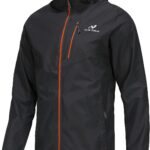 NORDIC OUTLAND Mens Lightweight Hooded Waterproof Rain Jacket Breathable Raincoat Shell for Outdoor Mountain Hiking