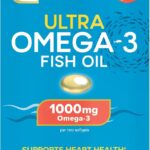 Qunol Fish Oil Omega 3 Mini Softgels, 1000mg Omega 3 EPA + DHA, Ultra Pure Supplements, Heart Health Support, Lemon Flavor, Easy to Swallow Minis, 3 Month Supply, 180 Count