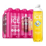 Sparkling Ice Pink Variety Pack, Flavored Sparkling Water, Zero Sugar, and Vitamins and Antioxidants, 17 fl oz, 12 count (Black Cherry, Peach Nectarine, Coconut Pineapple, Fruit Punch)