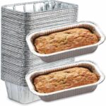 (65 Pack) 2Lb Foil Bread Pans for Baking, Disposable Bread Pans - Perfect for Baking Banana Bread, Cakes & Meatloaf - 2 Pound Aluminum Pans for Food Serving - 8.5" X 4.5" X 2.5"