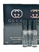 Gucci Guilty Sample Perfume Eau De Toilette Men Spray Pour Homme MINI SMALL Travel Size 1.5 ML / 0.05 – set of 3