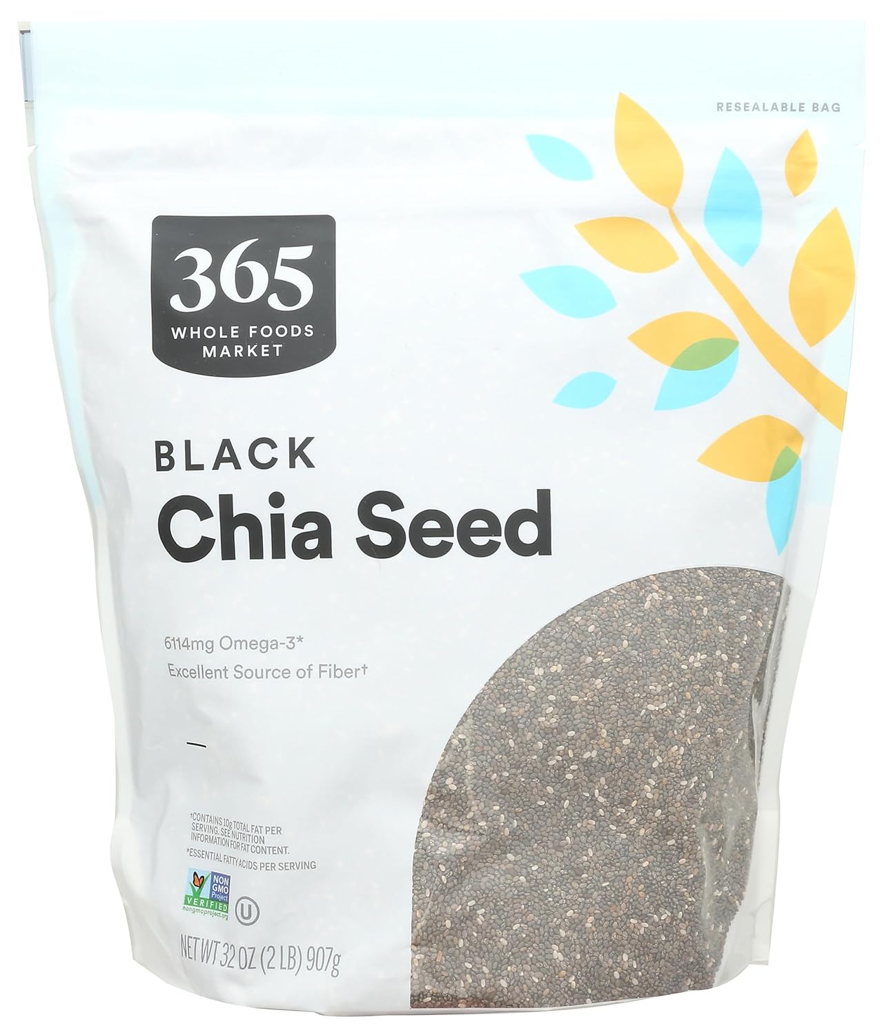 365 by Whole Foods Market, Black Chia Seed, 32 Ounce 365 by Whole Foods Market, Black Chia Seed, 32 Ounce