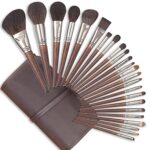 ENZO KEN Deluxe Natural Goat Hair Makeup Brush Set with Case, 24 Cosmetic Brushes Makeup Set, Wooden Natural Makeup Brushes, Natural Bristle Makeup Brush, Natural Hair Makeup Brushes Set Professional.