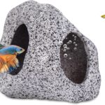 Ameliade Aquarium Decorations Cave Fish Tank Accessories Rock Decor for Shrimp Cichlid Hiding Breeding Small Fish Bowl Hide Decoration Betta Hideout Stones HouseMedium