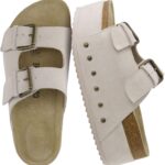 CUSHIONAIRE Guru Platform Sandals Women Footwear  Comfortable Genuine Leather Footbed Studded Chunky Slide Summer Sandals for Women