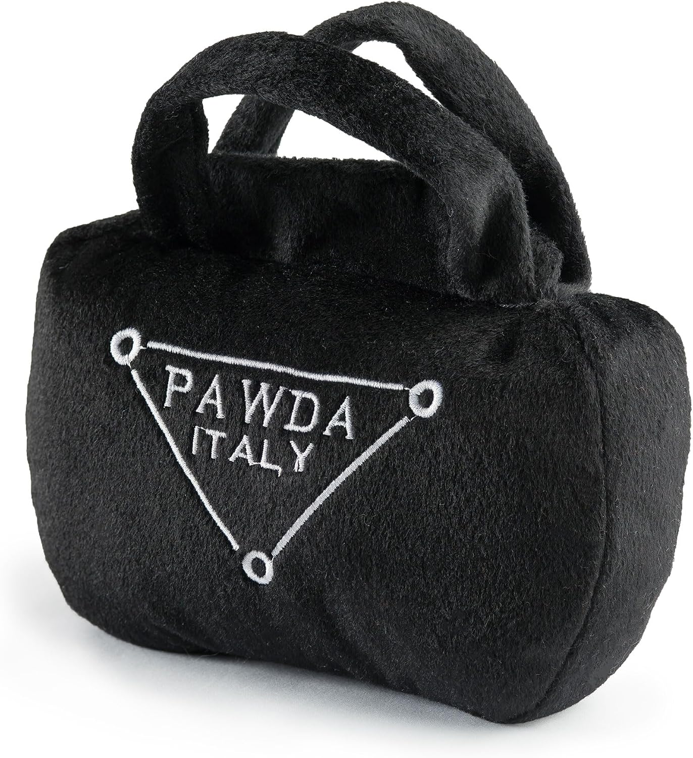 Haute Diggity Dog Pawda Handbag, Plush Designer Dog Toys with Interactive Squeaker, Stimulating Pet Enrichment, Machine-Washable & Safe Materials for All Breeds, Size Small Haute Diggity Dog Pawda Handbag, Plush Designer Dog Toys with Interactive Squeaker, Stimulating Pet Enrichment, Machine-Washable & Safe Materials for All Breeds, Size Small