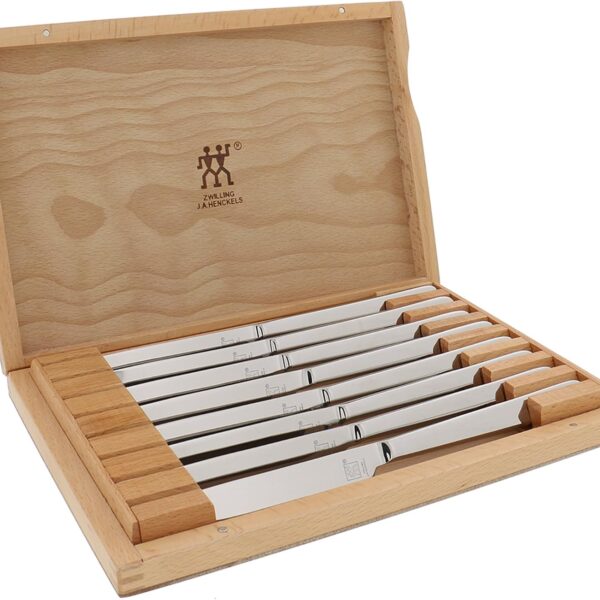 ZWILLING Razor-Sharp Steak Knives set of 8, German Engineered Informed by 300 Years of Mastery
