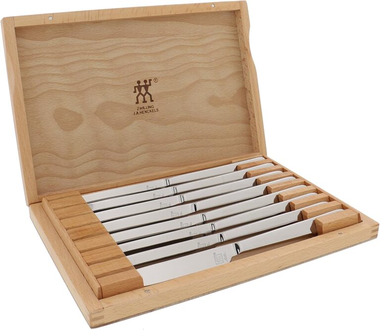 ZWILLING Razor-Sharp Steak Knives set of 8, German Engineered Informed by 300 Years of Mastery
