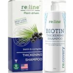 Paisle Botanics Biotin Thickening Shampoo  Natural Volumizing Formula for Fine or Thinning Hair and Fuller Looking Volume  Sulfate & Paraben Free, Color Safe for Women and Men  8 fl oz