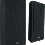 Rockville RockSlim Pair Black 5.25" 240W Home Theater Speakers, 8 Ohm, Slim Wall-Mount Design, Clear Audio, Durable Build, for Home Theater Enthusiasts | 240W Peak Power, 80W RMS, Slim 1.38" Design, Easy Wall Mount, 0.5" Mylar Tweeters, Black Finish