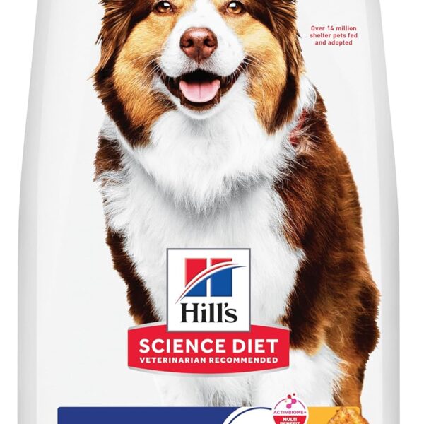 Hill's Science Diet Adult 7+ Dry Dog Food, Chicken Meal, Barley, & Rice, 15 lb. Bag