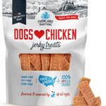 Farmland Traditions Dogs Love Chicken Jerky Dog Treats, Premium Two-Ingredient Dog Jerky with USA-Raised Chicken & No Antibiotics Ever, 3 Pound (Pack of 1) Bag.