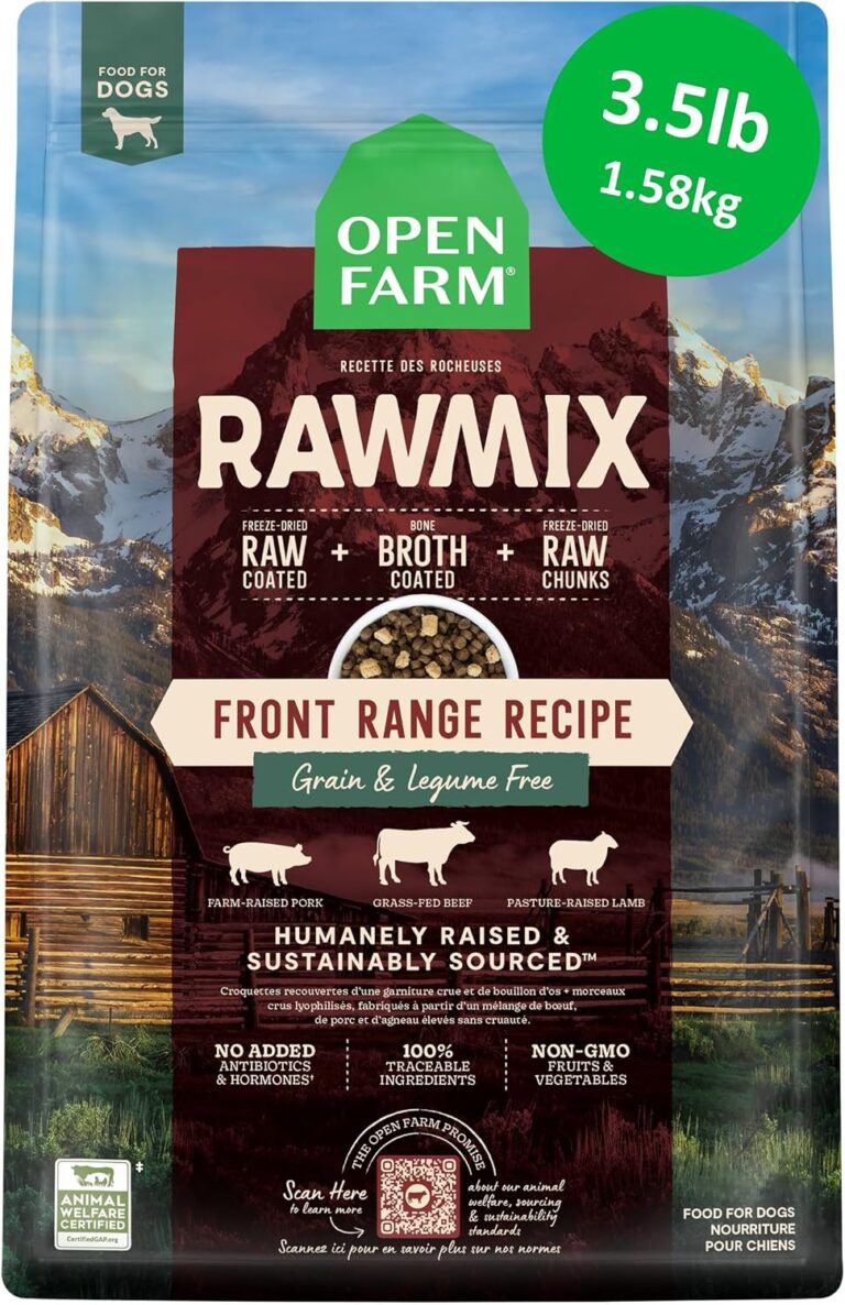 Open Farm, RawMix Grain-Free Dog Food, Beef, Pork & Lamb, Front Range 3.5lb