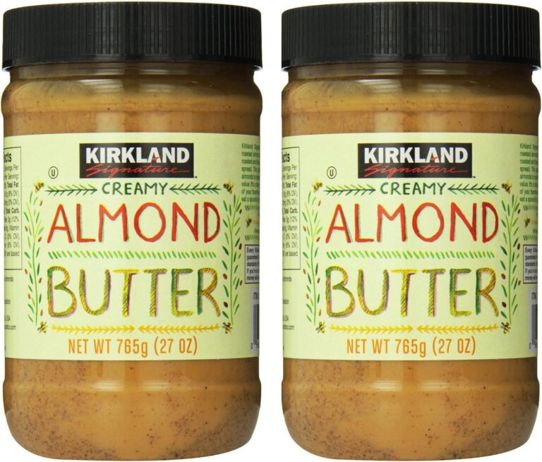 Kirkland Signature Creamy Almond Butter, 1.68 Pound (Pack of 2)
