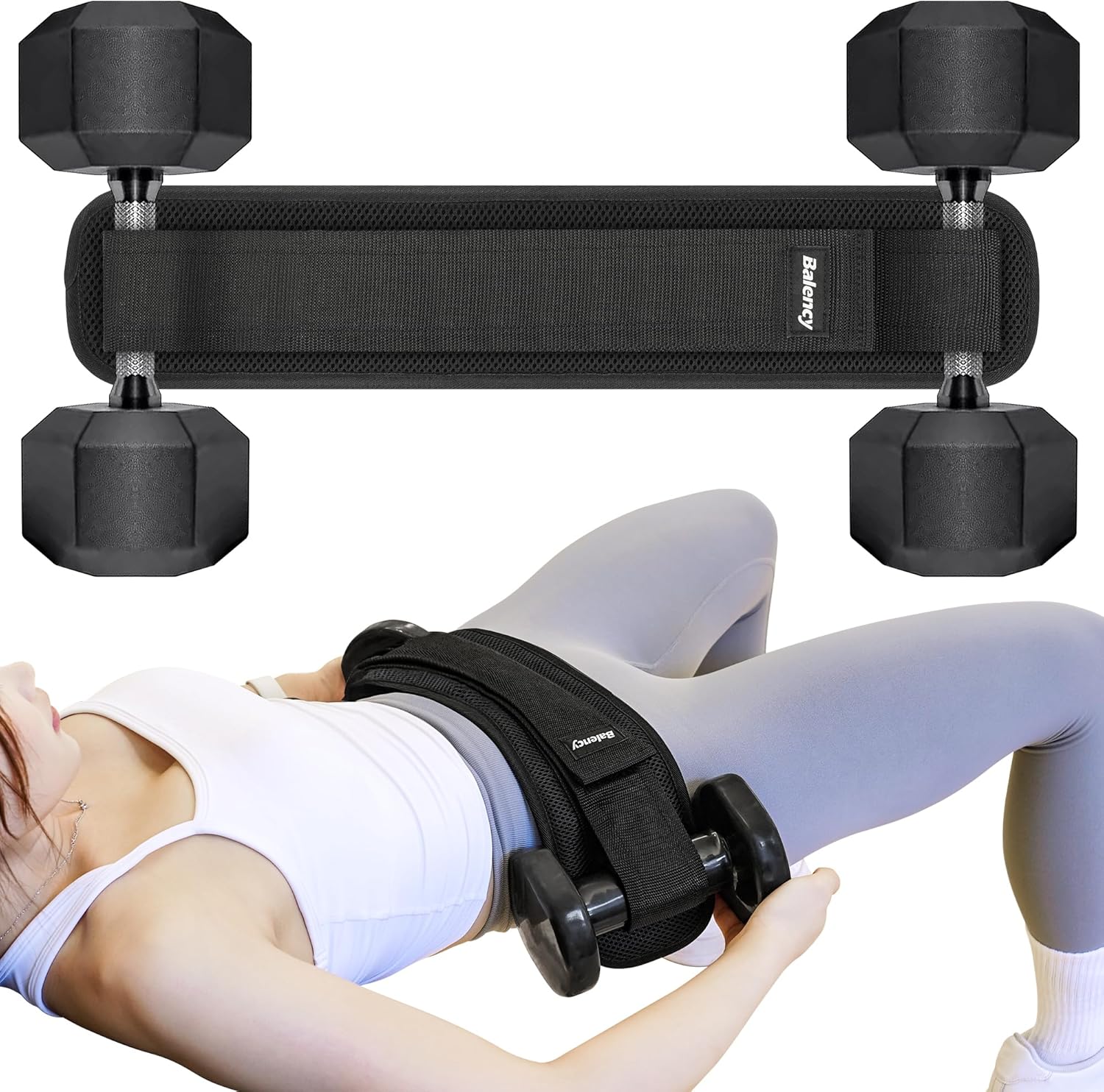 Hip Thrust Belt, Balency Hip Thrust Belt for Dumbbells Heavy, Booty Belt for Hip Thrust, Slip-Resistant Padding Hip Thrusts Belt for Gym or Home Workouts, Hip Thrust Band for Dumbbell Kettlebell Plate Hip Thrust Belt, Balency Hip Thrust Belt for Dumbbells Heavy, Booty Belt for Hip Thrust, Slip-Resistant Padding Hip Thrusts Belt for Gym or Home Workouts, Hip Thrust Band for Dumbbell Kettlebell Plate