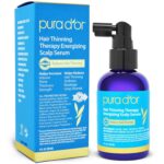 PURA D'OR Hair Thinning Therapy Energizing Scalp Serum 4oz w/Copper Tripeptide, Biotin, Caffeine, Plant Stem Cell, Catalase & DHT Balance, Rosemary Green Tea Leaf Extract, All Hair Types, Men Women