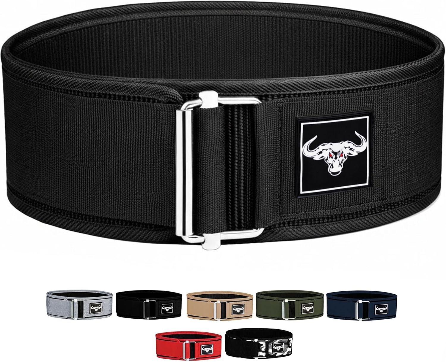 IBRO Quick Locking Premium Weight Lifting Belt - Back Support for Powerlifting, Cross Training & Gym Bodybuilding - 4 Inch Nylon Men and Women with Metal Buckle for Core Stability IBRO Quick Locking Premium Weight Lifting Belt - Back Support for Powerlifting, Cross Training & Gym Bodybuilding - 4 Inch Nylon Men and Women with Metal Buckle for Core Stability
