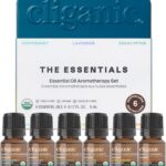 Cliganic Organic Aromatherapy Essential Oils Set (Top 6 - The Essentials), 100% Pure Natural - Peppermint, Lavender, Eucalyptus, Tea Tree, Lemongrass & Orange (Packaging May Vary)