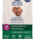 Natural Balance Limited Ingredient Small Breed Dry Dog Food - Complete Nutrition for Small Breeds - Wholesome Grains Brown Rice Recipe - Limited Ingredient Formula - 4 lb - Lamb & Brown Rice