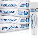 Sensodyne Repair and Protect Whitening Toothpaste, Toothpaste for Sensitive Teeth and Cavity Prevention, 3.4 oz (Pack of 4)