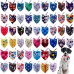 50PCS Dog Paw Bandanas Bulk Large XL XXL XXXL Hemming Scarves