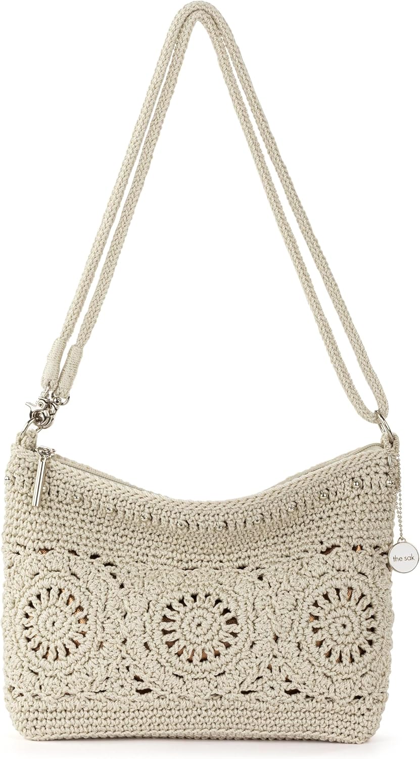 The Sak Lumi Convertible Crossbody Purse - Women's Handbag for Everyday & Travel, 3-in-1 Small Crossbody in Crochet & Leather The Sak Lumi Convertible Crossbody Purse - Women's Handbag for Everyday & Travel, 3-in-1 Small Crossbody in Crochet & Leather