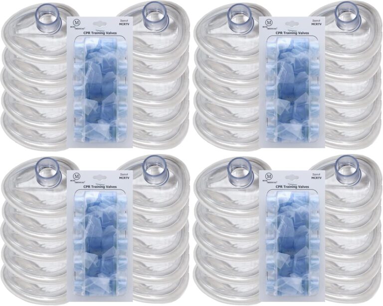 Pack of 10 Training CPR Rescue Masks, ADULT with Valves MCR Medical MCRTM-A