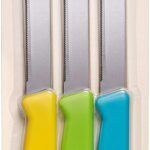 Alfi All-Purpose Knives Aerospace Precision Pointed Tip - Home And Kitchen Supplies - Serrated Steak Knives Set | Made in USA (Multicolor)