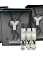 Yves Saint Laurent YSL Y LE PARFUM Men Sample Perfume Spray Trial Size Partially Filled Vials 1.2 ml / 0.04 fl oz (set of 3)