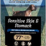VICTOR Super Premium Dog Food  Sensitive Skin and Stomach  Beef Meal & Brown Rice Recipe Dry Kibble  Gluten Free, No Chicken, Ideal for Dogs with Allergies  Adult and Puppy Food, 5 lb