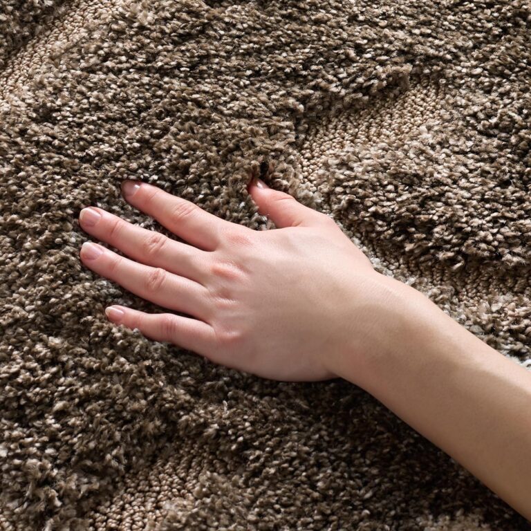 SAFAVIEH Florida Shag Collection Area Rug - 5'3" x 7'6", Smoke & Beige, Floral Design, Non-Shedding & Easy Care, 1.2-inch Thick Ideal for High Traffic Areas in Living Room, Bedroom (SG464-7913)