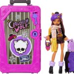 Monster High Skulltimate Secrets Clawdeen Wolf Doll Set | Destination: Cabin Slay-cation Unboxing Set with Suitcase and 19+ Surprises like Clothes and Accessories, Werewolf Doll