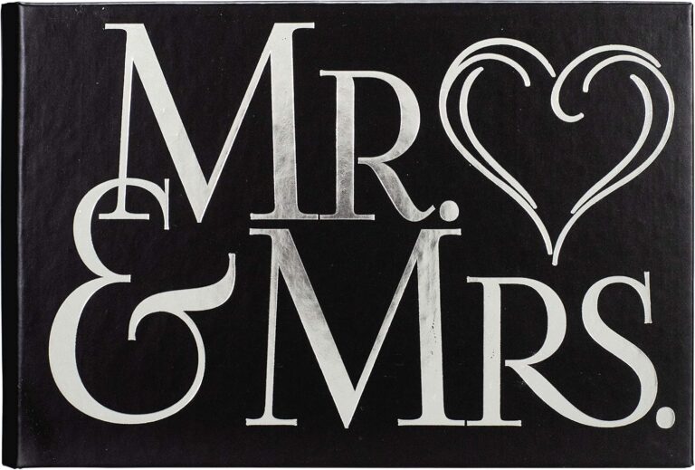 Malden International Designs Wedding Celebrations Mr & Mrs Brag Book Photo Album, 40-4x6, White