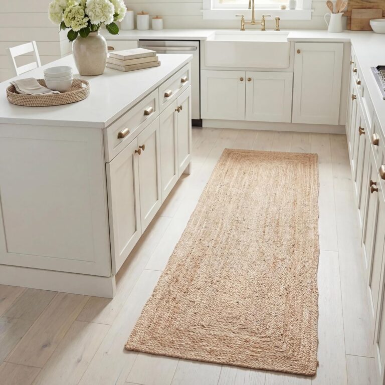 SAFAVIEH Cape Cod Collection Runner Rug - 2'3" x 8', Natural Brown, Handmade Braided Flat Weave Jute (CAP252A)