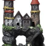 Penn-Plax Age-of-Magic Enchanted Castle Aquarium Decoration  Safe for Freshwater and Saltwater Fish Tanks  Medium